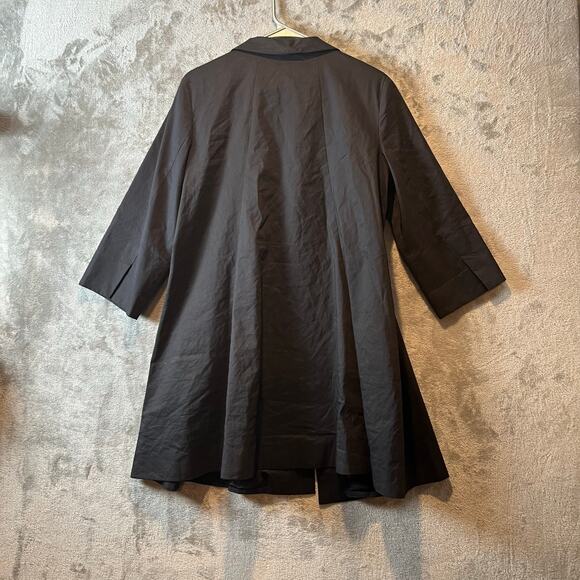 Eileen Fisher Women Black Ramie Blend Blazer Jacket Size Small - Picture 3 of 7